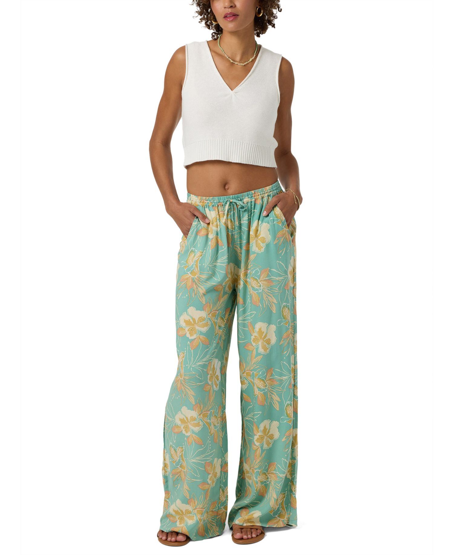 Women's Viscose Rosalie Tiki Printed Pants