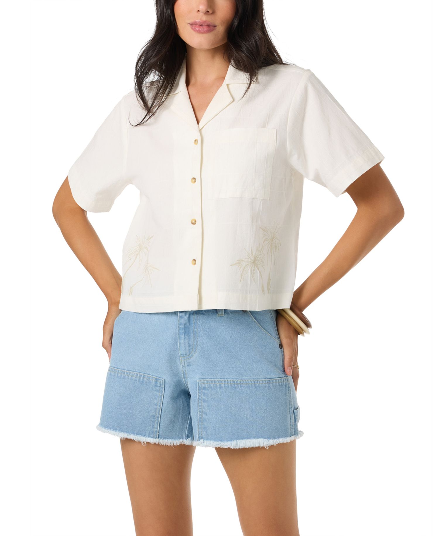 Women's Cotton Channing Palma Short-Sleeve Shirt