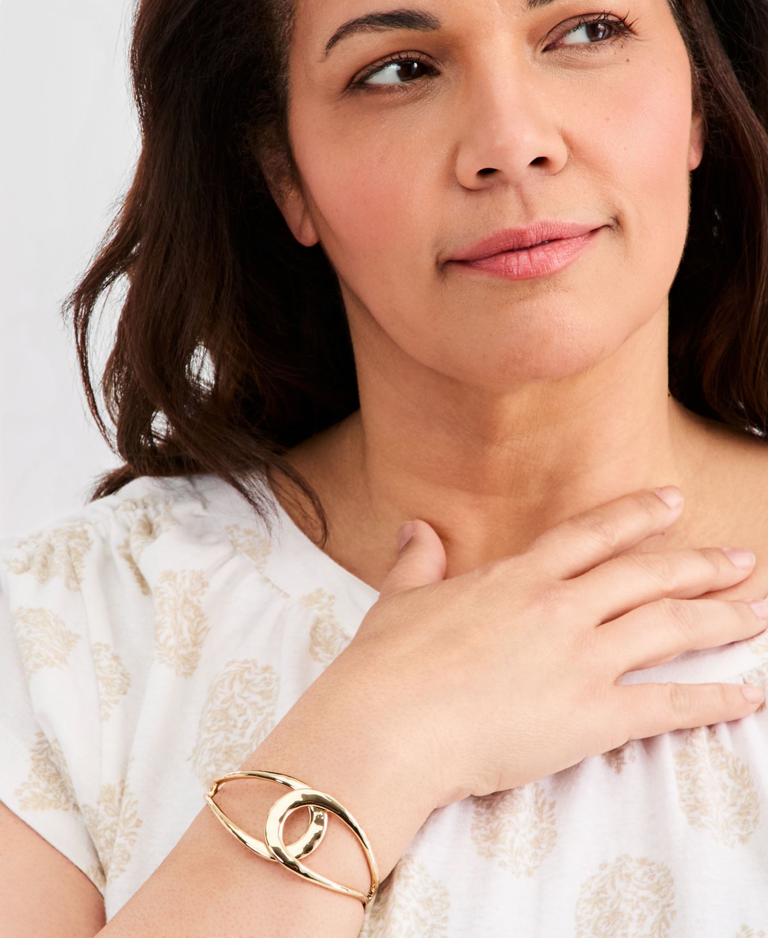 Open Bypass Bangle Bracelet