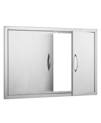 36W 24H Double BBQ Access Door for BBQ Island Grilling