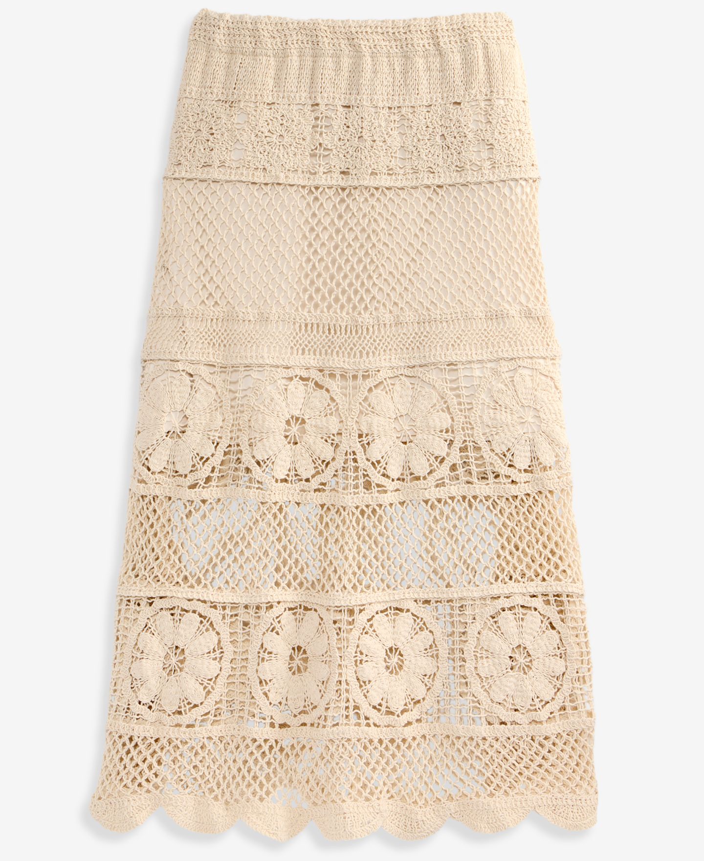 Женская юбка On 34th Crochet Midi, цвет: Слоновая кость — фото 6