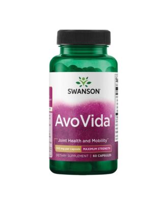 AvoVida 300 mg - Joint Health and Mobility, Avocado and Soybean Unsaponifiables, Cartilage and Tissue Health, 60 Capsules, 1 Pack