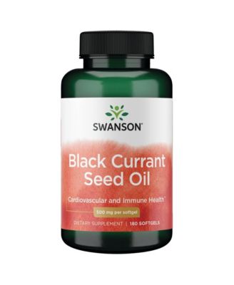 Black Currant Seed Oil Herbal Supplement for Immune and Heart Health Support - Supports Joint Health - 180 Softgels, 500 mg Each