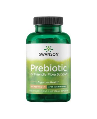 Prebiotic Capsules, Friendly Flora and Digestive Health, Prebiotic Fiber for Gut and Immune Support, 750 mg, 120 Veggie Capsules, 1 Pack