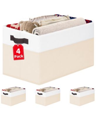 Fabric Collapsible Storage Baskets With Handles Gift Basket