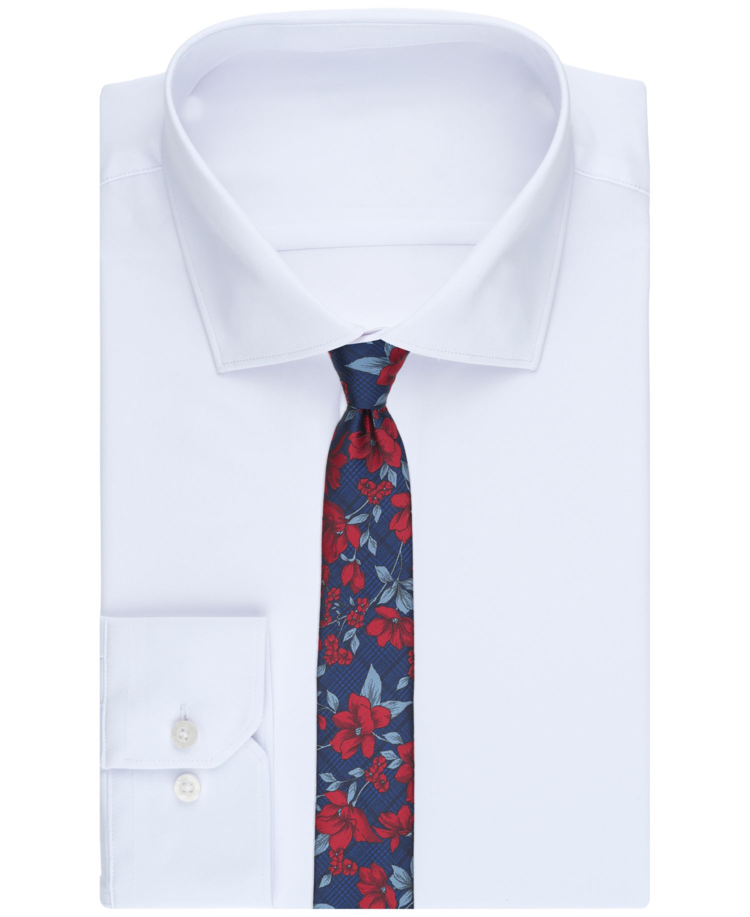 Men's Norris Floral Pattern Skinny Tie