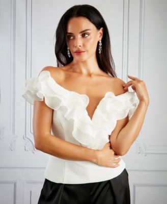Women's Ruffle Off-The-Shoulder Top