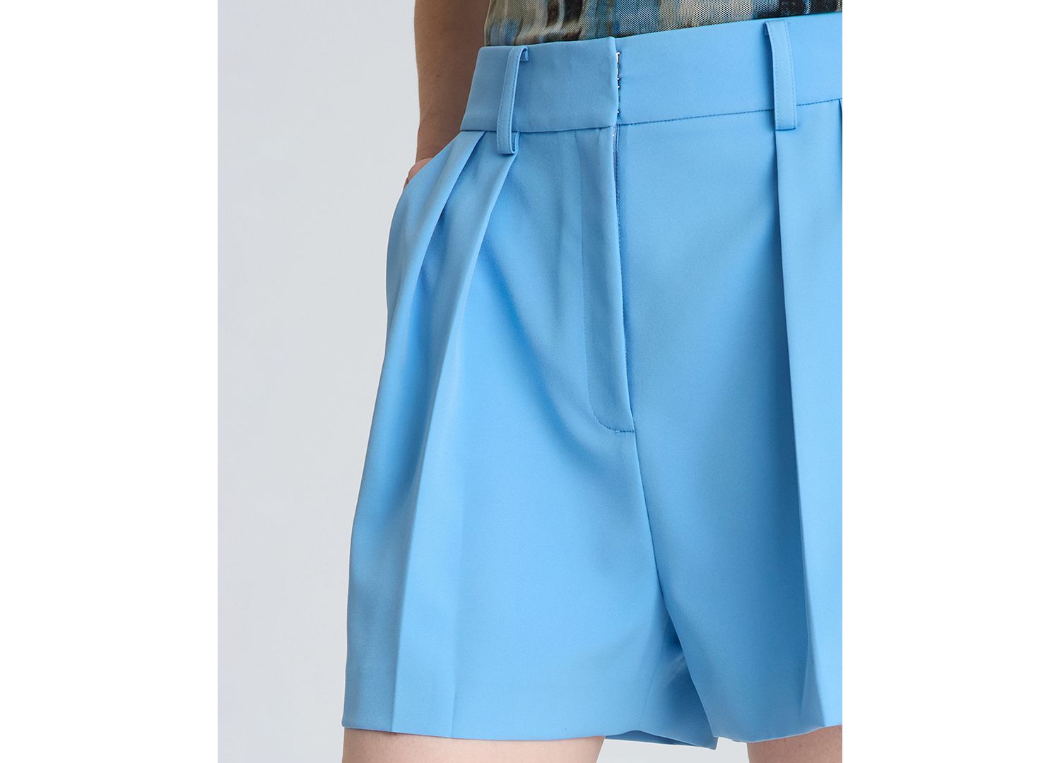 Women's High-Rise Pleated Shorts