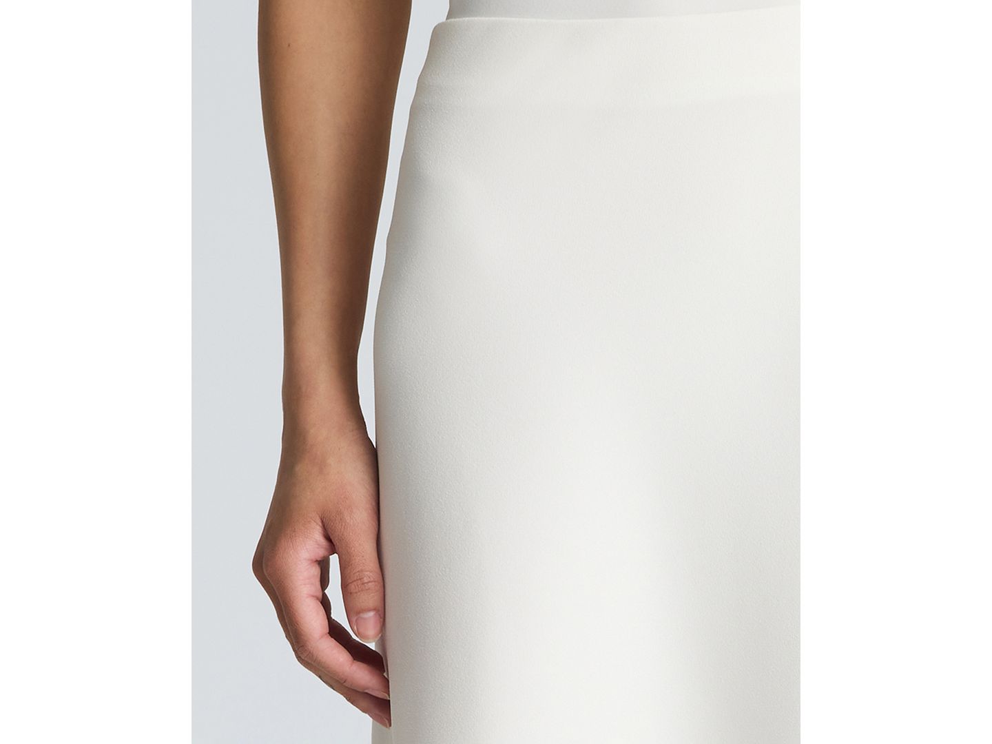 Женская расклёшенная юбка макси Kenneth Cole без застёжки, косой крой, цвет: Чистый белый — фото 6