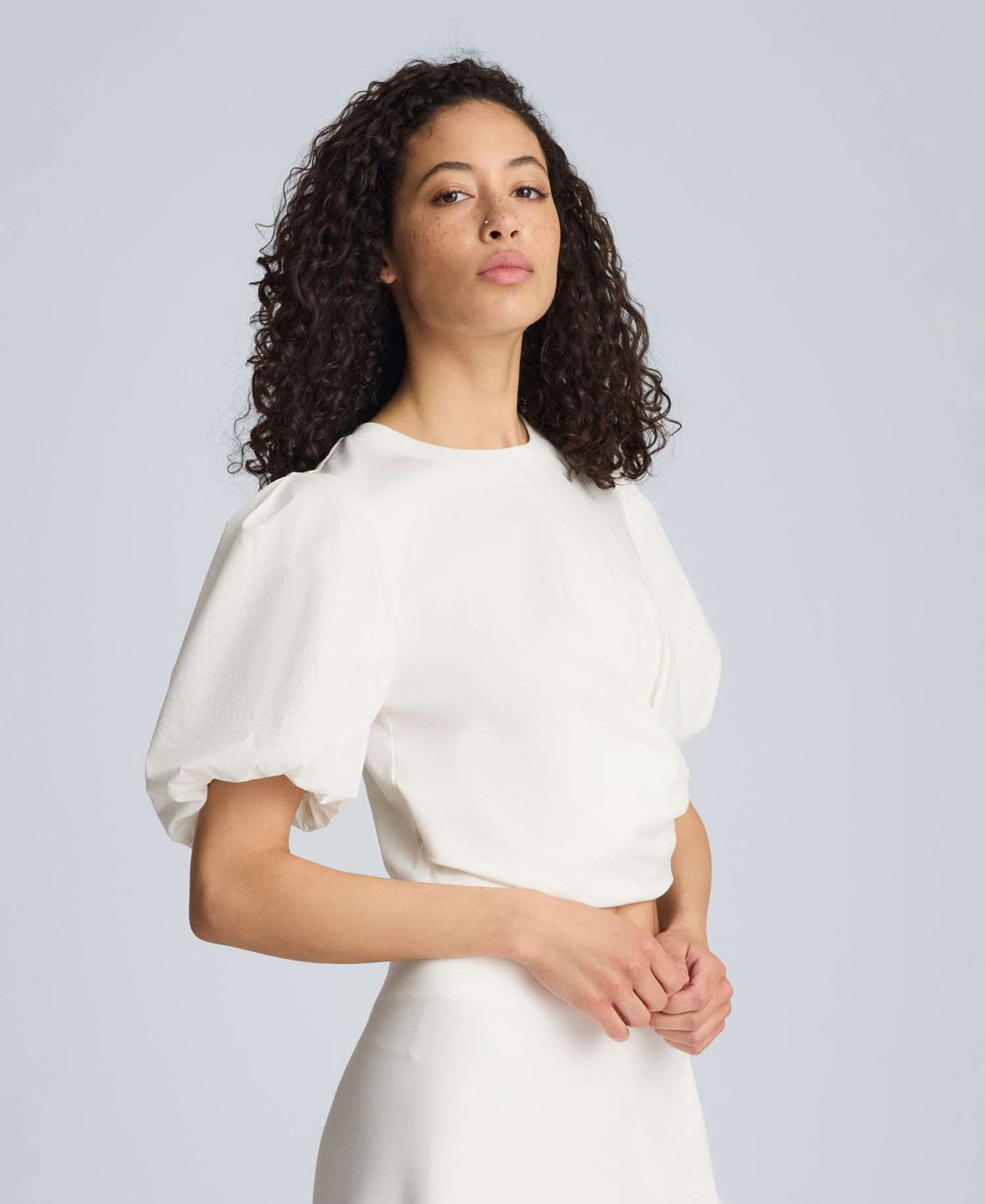Women's Puff-Sleeve Wrap Tee