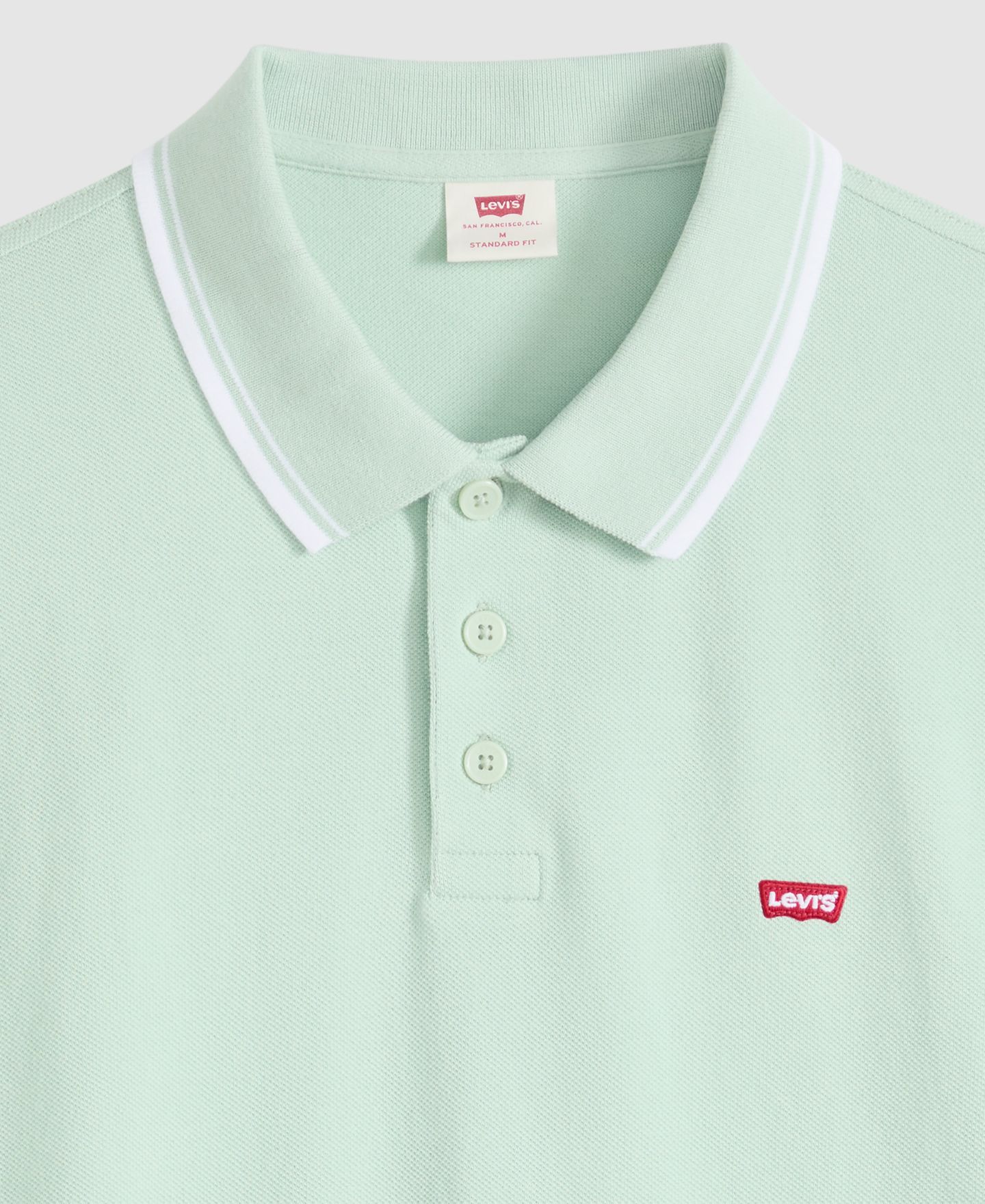Мужское поло Levi's Housemark Short-Sleeve Polo Shirt, цвет: Зелёный — фото 5