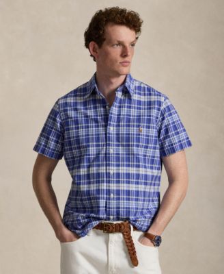 Classic Fit Plaid Oxford Shirt