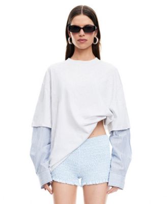 Women's Bottega Crewneck Pull-On Top