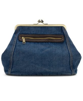 Patricia Nash Vivienne Medium Denim Frame Clutch Handbag - Macy's