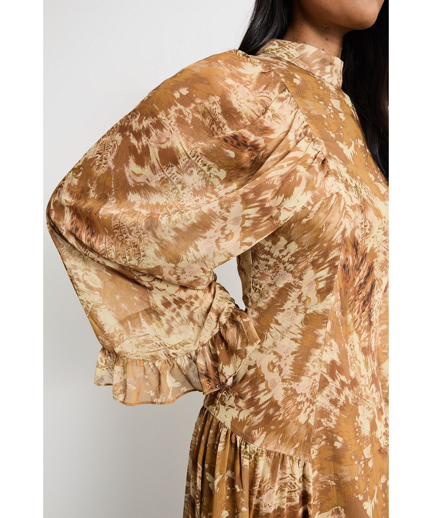 Women's Romantic Chiffon Sleeve Midaxi Dress