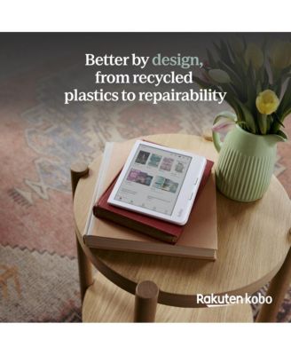 Libra Colour eReader with Sand Beige Notebook SleepCover Case, Stylus and AC Bundle