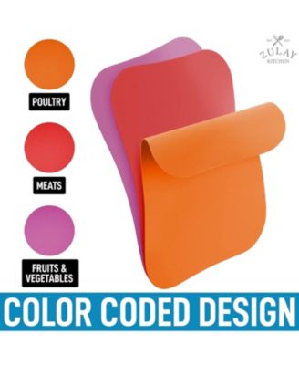 Thick & Durable Non-Slip Flexible Cutting Board Set (3 Piece)