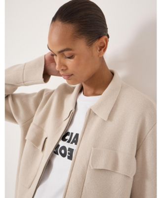 Women's Knitted Zip Front Jacket