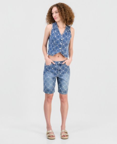 Женские шорты And Now This Patchwork Embroidered Jorts, цвет: Patchwork Stitch
