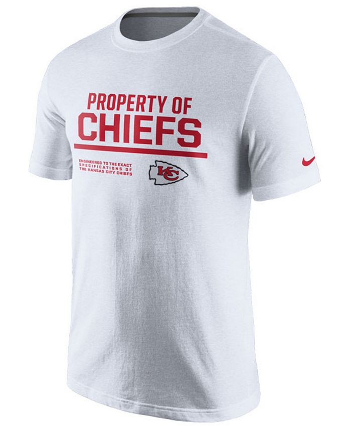 Nike Men's Kansas City Chiefs Property of T-Shirt - Macy's