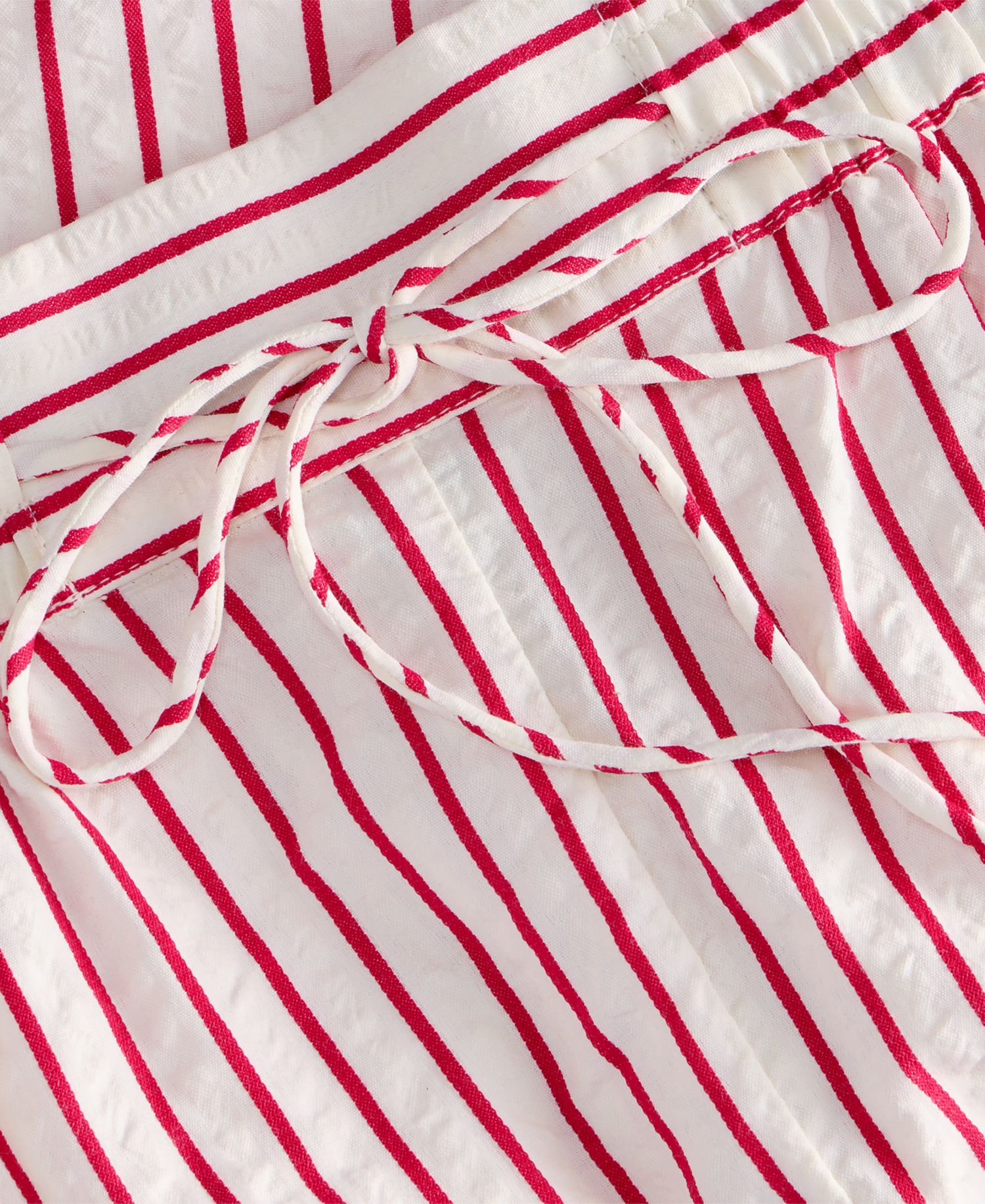 Women's Drawstring Seersucker Texture Shorts