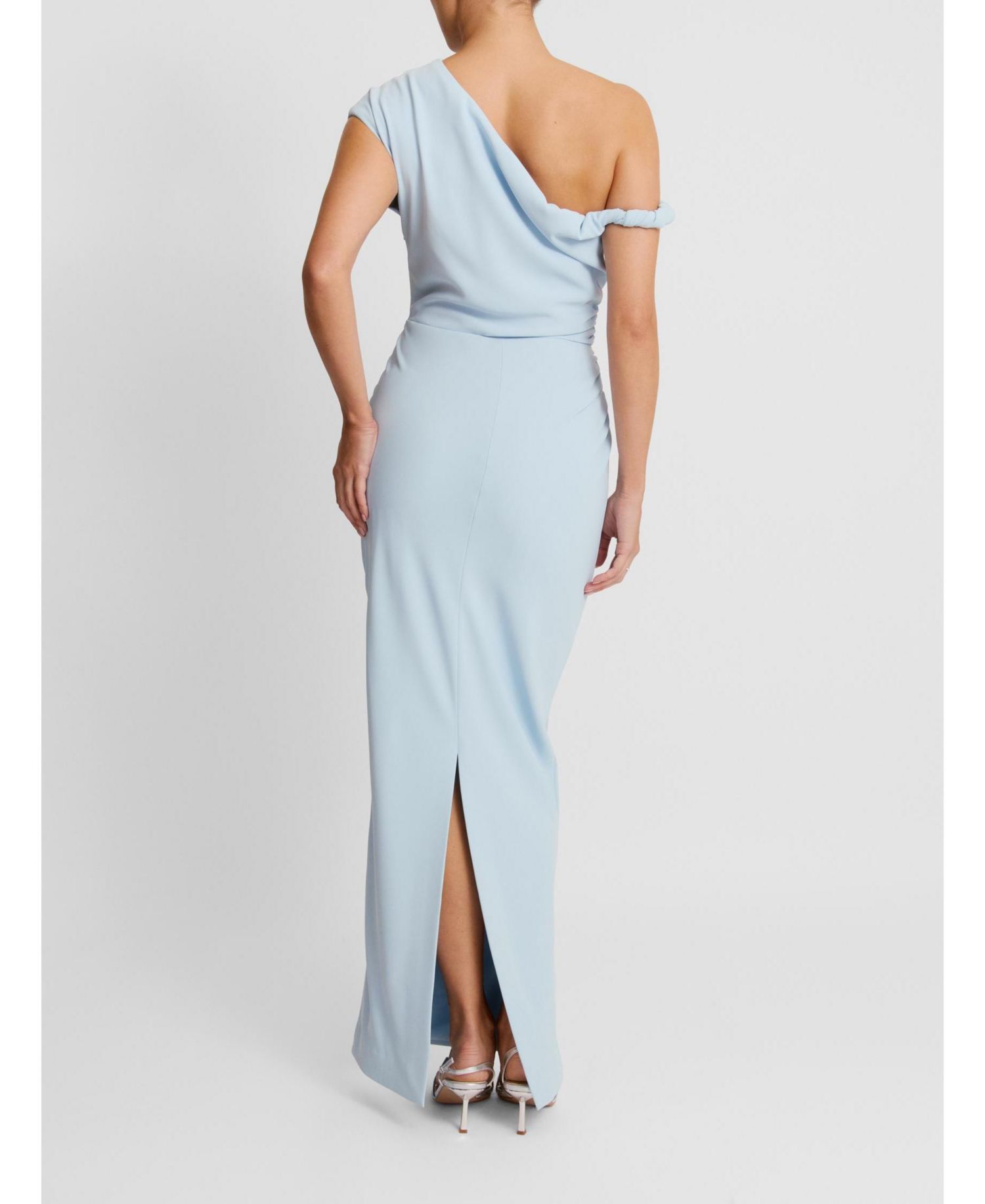 Women's Asymmetric Beaded Maxi Dress