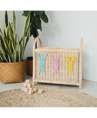 Anais Handcrafted Rattan Storage Trunk with handles - Wicker
