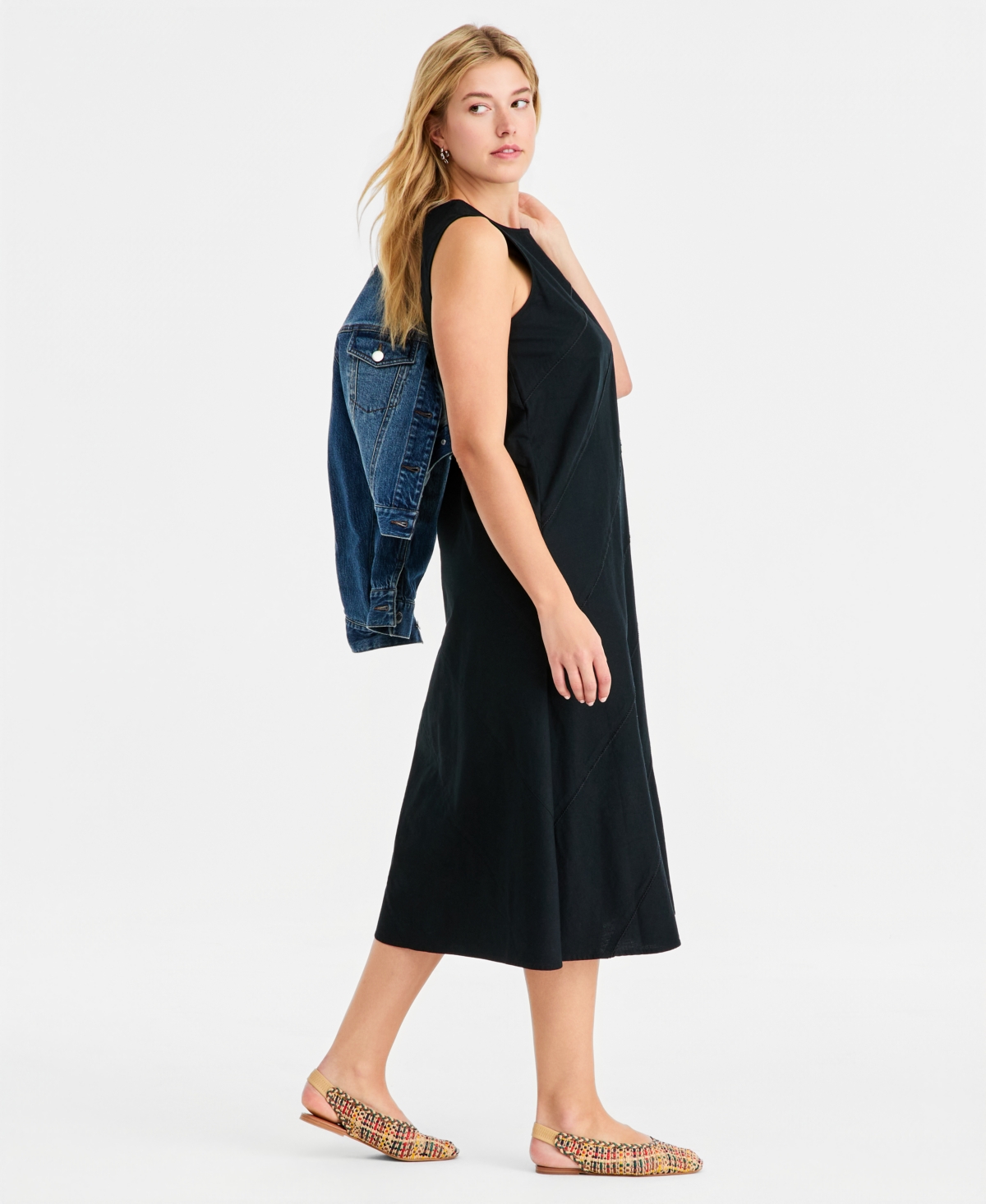 On 34th Women's Diagonal Seam Midi Dress, Macy's Exclusive