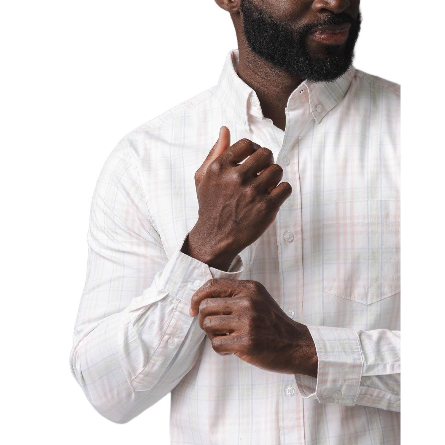 Men's Organic Stretch Poplin Button Down Shirt