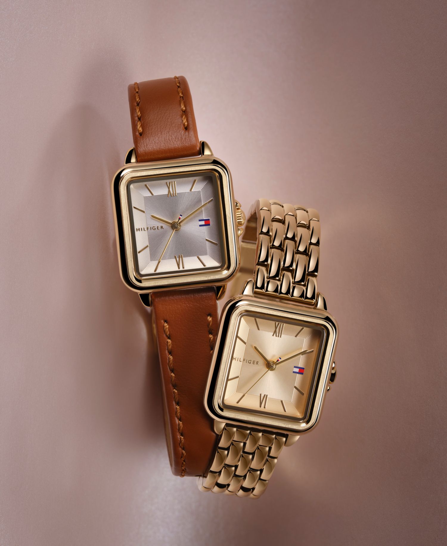 Women's Quartz Tan Leather Strap Watch, 22.5mm