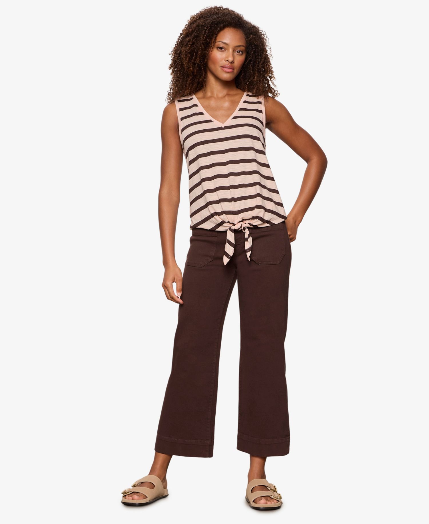 Petite The Marine Wide-Leg Cropped Jeans