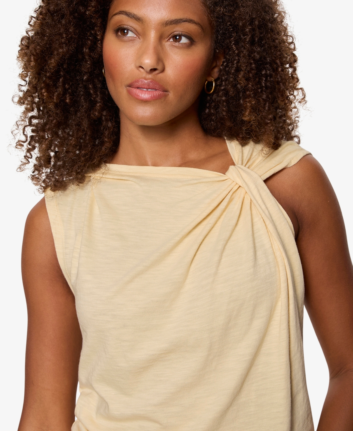 Sanctuary Petite Twisted Muscle Sleeveless T-Shirt