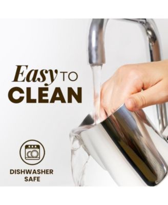 12oz Stainless Steel Frothing Pitcher with Measurement Markings