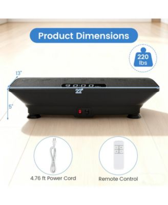 Vibration Plate Exercise Machine with Gravity Sensor for Home
