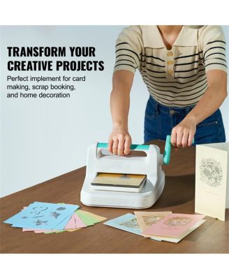 Manual Die Cutting Embossing Machine - 6" Opening A5 Craft Machine for Art Scrapbooking Card Making, Portable Metal Handle Steel Roller System