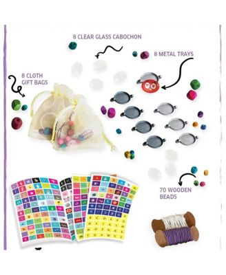 Design Your Own Bracelets Jewelry Making DIY Kit - 8 Fashion Bracelets, 300+ Picture Patterns, Glass Beads, Mess-Free Creative Activity