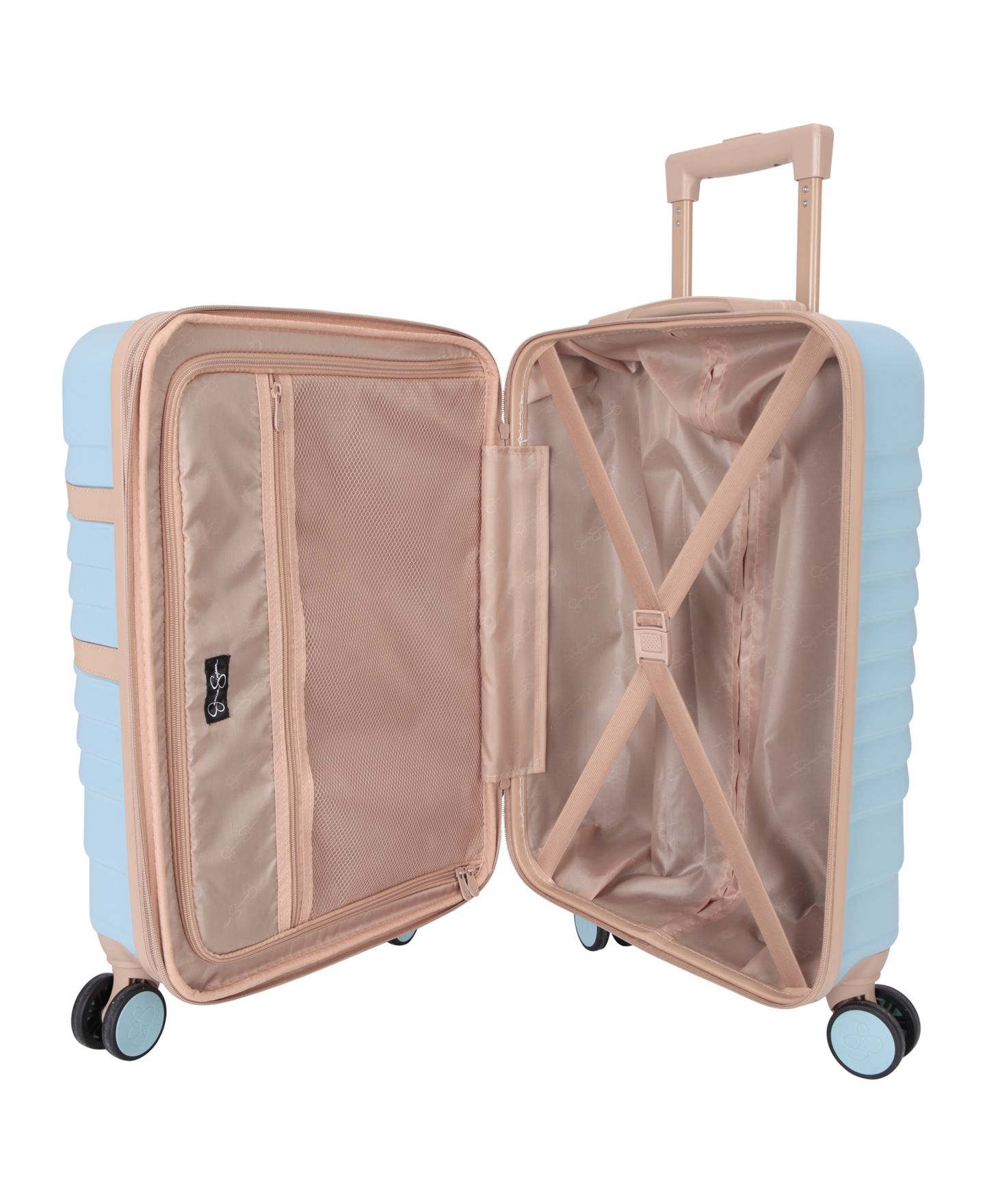 Чемоданы Jessica Simpson Lorelai 3 Piece Hardside Spinner Luggage Set, цвет: Aquifer — фото 8