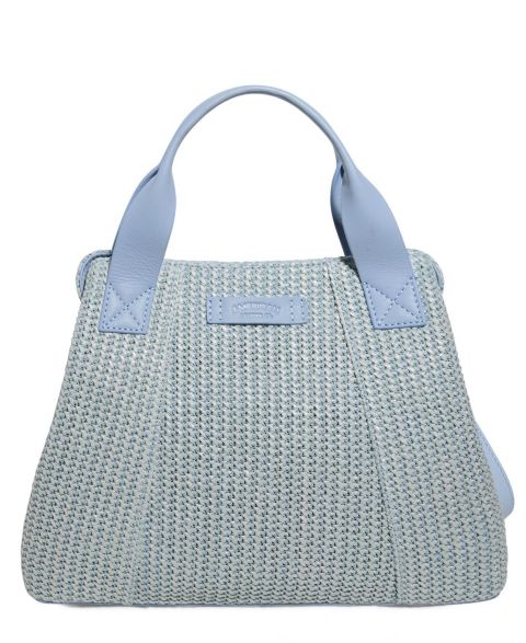 Женская сумка American Leather Co. Ada Triple Entry Satchel, цвет: Средний синий