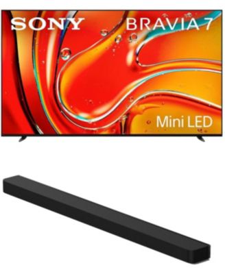 K75XR70 75" 4K Bravia LCD Mini LED Full Array HDR Google TV with a Sony HT-A9000 BRAVIA Theater Bar Soundbar (2024)