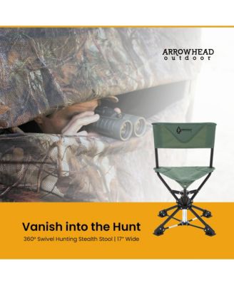 360degree(s) Degree Compact Swivel Hunting Stool Chair with No-Sink Feet - (2-Pack)