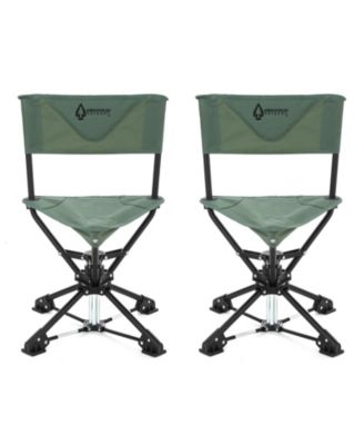 360degree(s) Degree Compact Swivel Hunting Stool Chair with No-Sink Feet - (2-Pack)