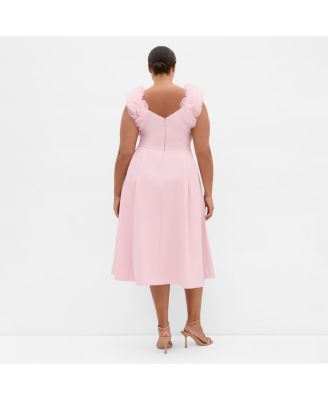 Women's Roselyn Ruffle Tulle Midi Dress