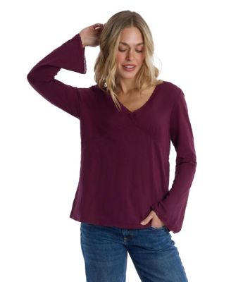 Women's V-Neck Long Sleeve Empire