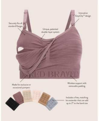 Plus Size Busty Sublime Hands-Free Pumping & Nursing Bra Fits 42B-48H