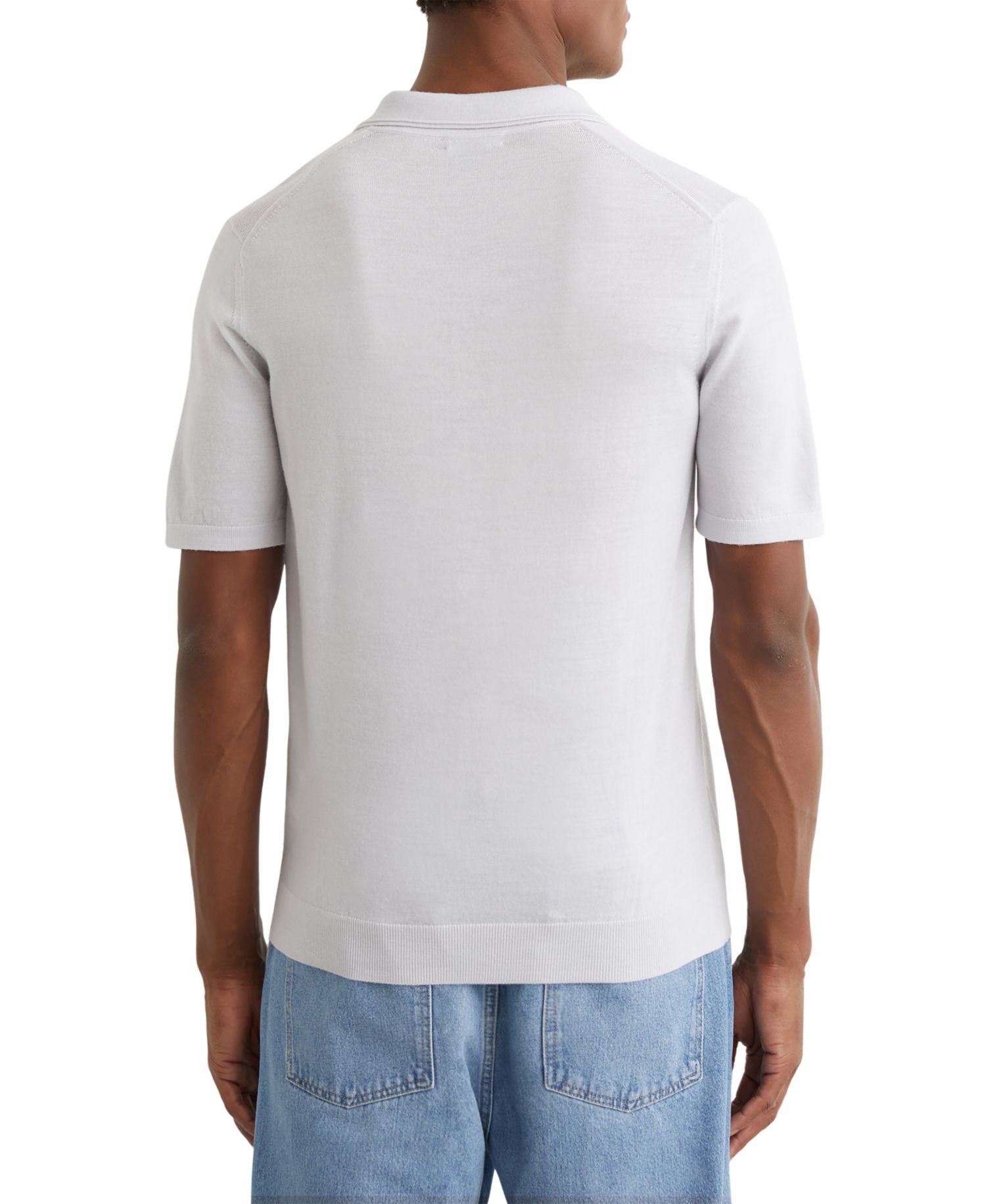 Men's Duchie Merino Wool Open-Collar Polo Shirt