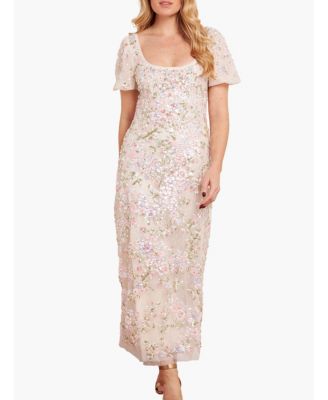 Women's Dream Garland Puff Sleeve Ankle Gown