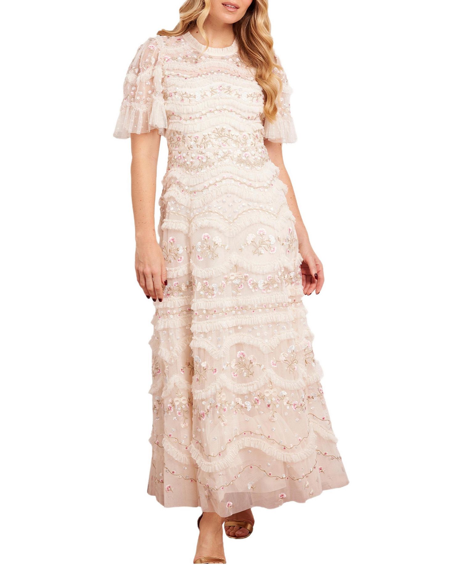 Women's Marina Ruffle Ankle Gown