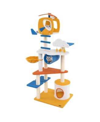 Cat Tree 70 inch Aviation Tower with Helicopter Perch