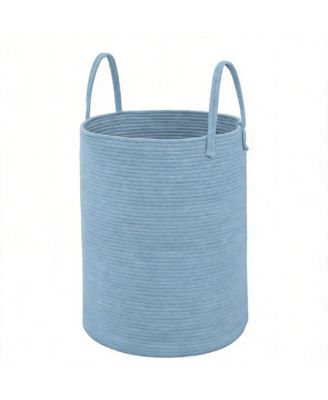 Woven Cotton Rope Laundry Hamper Storage Bin Gift Basket