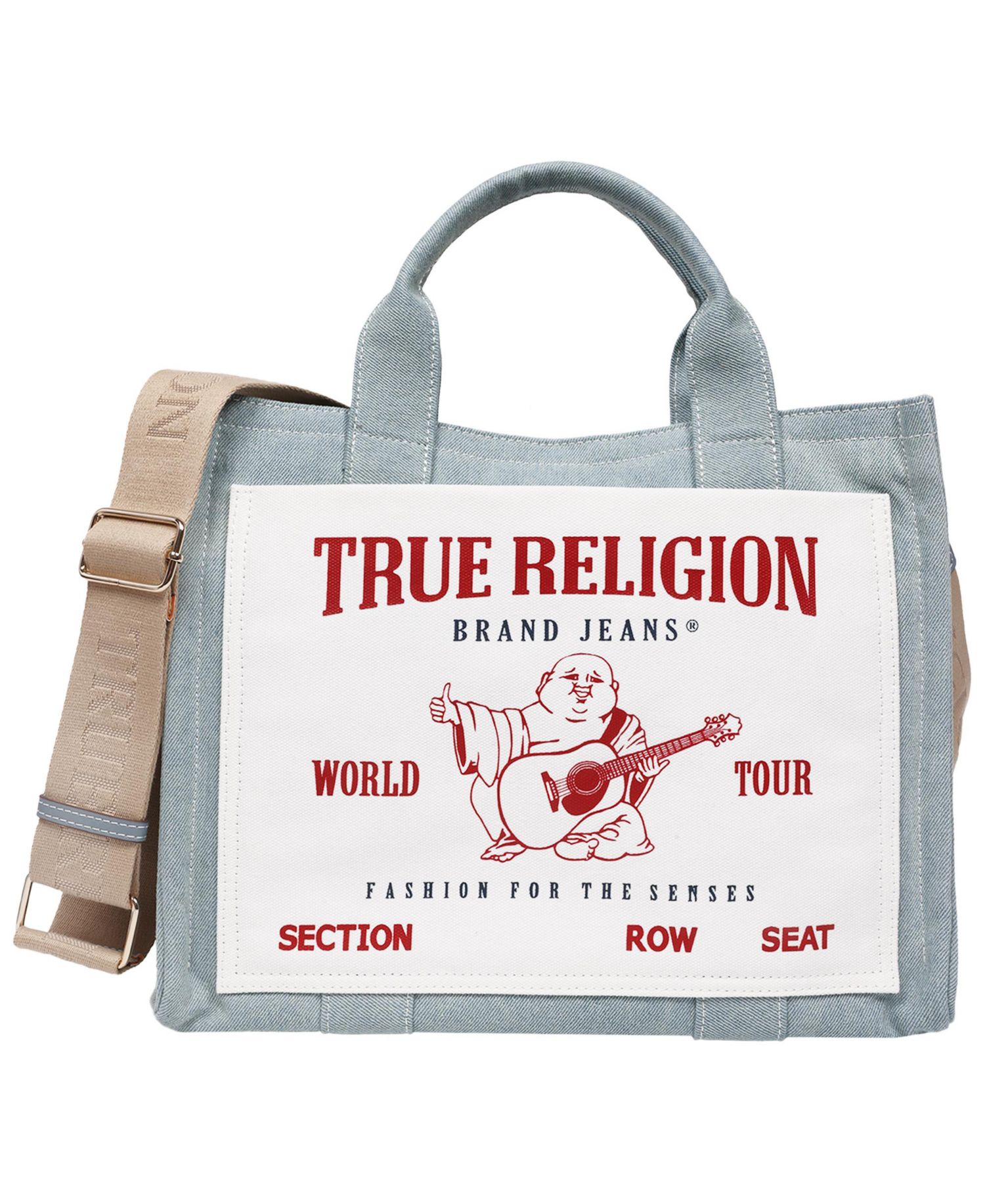 Ace Mega Pocket Buddha Tote - Denim World Tour Bag